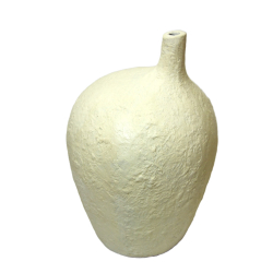 Wazon Butla Owal betonowy rustykalny XL Kremowy